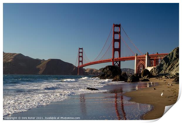 Golden Gate Bridge Print by Dirk Rüter