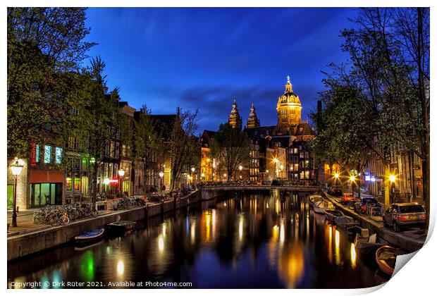 Basilica of St. Nicholas, Amsterdam Print by Dirk Rüter