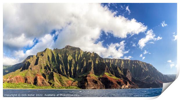 Na Pali Coast, Kauai, Hawaii Print by Dirk Rüter