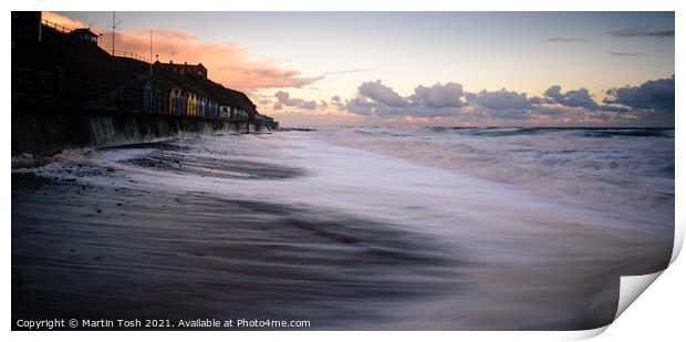 Mundesley beach seafront Print by Martin Tosh