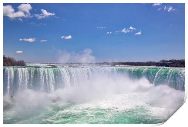 Canada, Majestic Niagara Waterfall Print by Elijah Lovkoff