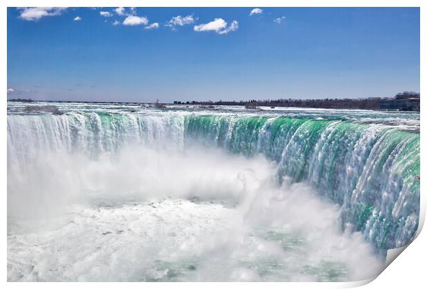 Canada, Scenic Niagara Waterfall, Horseshoe Falls, Canadian side Print by Elijah Lovkoff