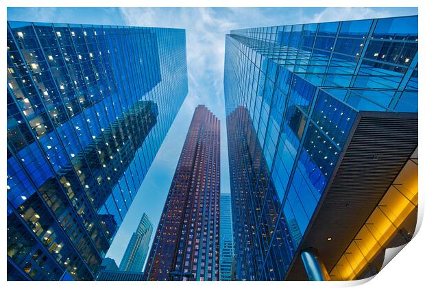 Toronto skyline in financial district Print by Elijah Lovkoff