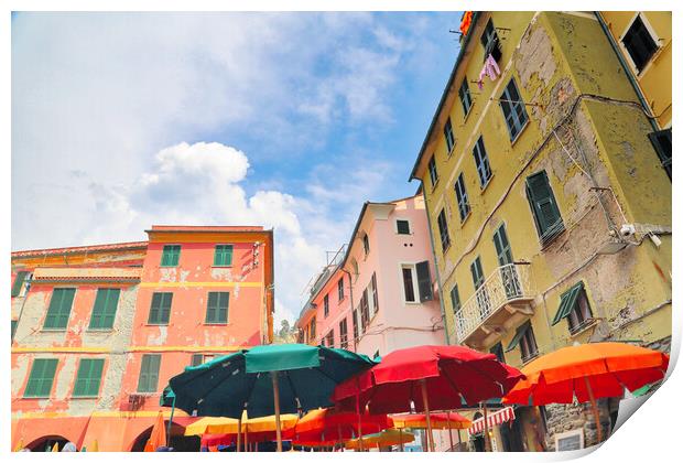 Beautiful Vernazza streets Print by Elijah Lovkoff