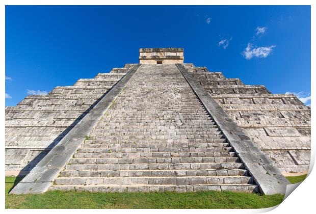 Chichen Itza, one of the largest Maya cities, a large pre-Columb Print by Elijah Lovkoff