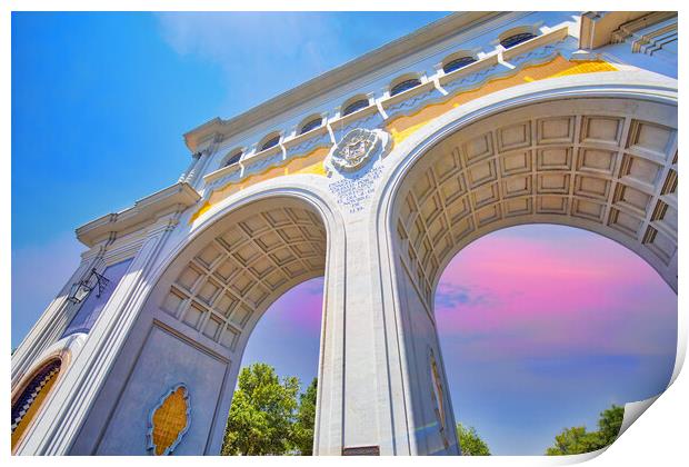 The Famous Arches of Guadalajara Print by Elijah Lovkoff