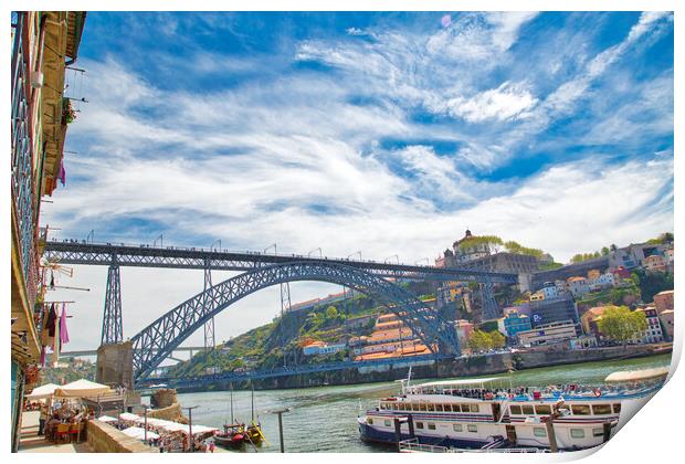  Dom Luis Bridge over Rio Douro Print by Elijah Lovkoff