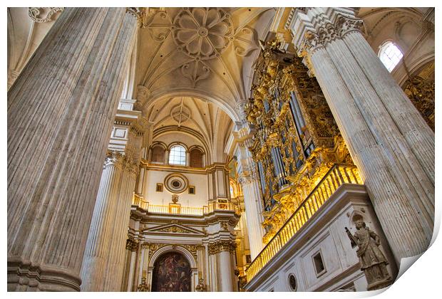 Granada Royal Cathedral, Royal Chapel of Granada Print by Elijah Lovkoff