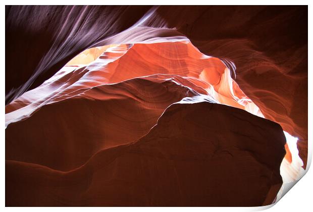 Famous Antelope Canyon in Arizona Print by Elijah Lovkoff