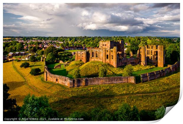Kenilworth Castle - after the Storm Print by Nigel Wilkins