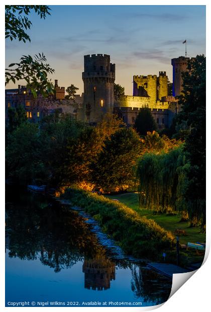 Warwick Castle Print by Nigel Wilkins