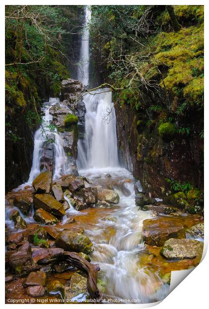 Scale Force Waterfall, Lake District Print by Nigel Wilkins