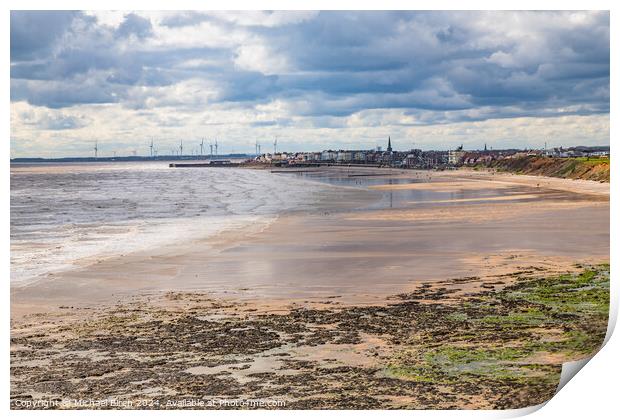 BRIDLINGTON SANDS Print by Michael Birch