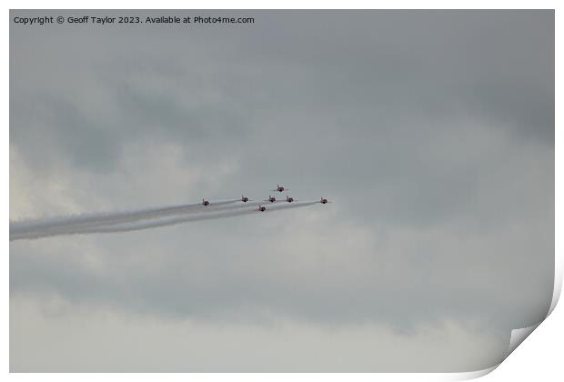 Red arrows Print by Geoff Taylor