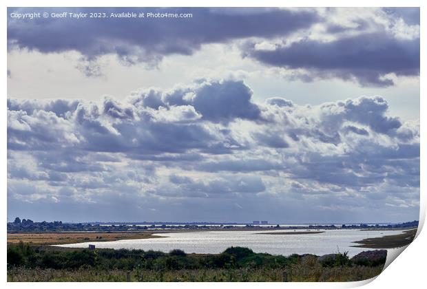 Big sky - Brightlingsea creek Print by Geoff Taylor