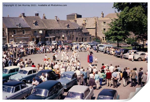 Morris dancers, Stow-on-the-Wold, 1963 Print by Ian Murray
