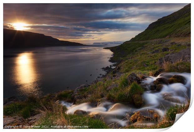 Westfjords Summer Print by Tony Prower