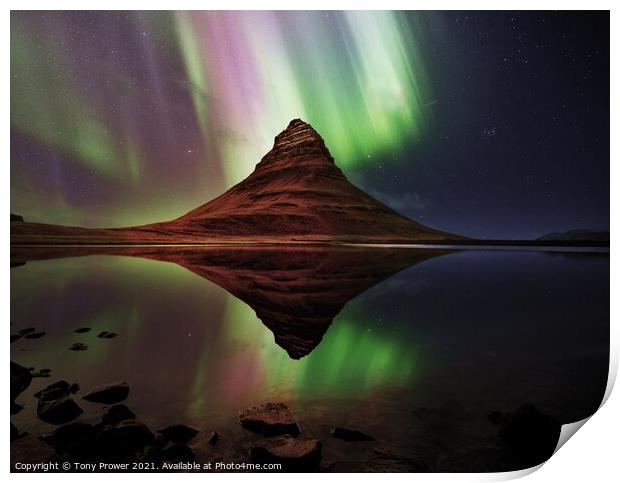 Kirkjufell Aurora Print by Tony Prower