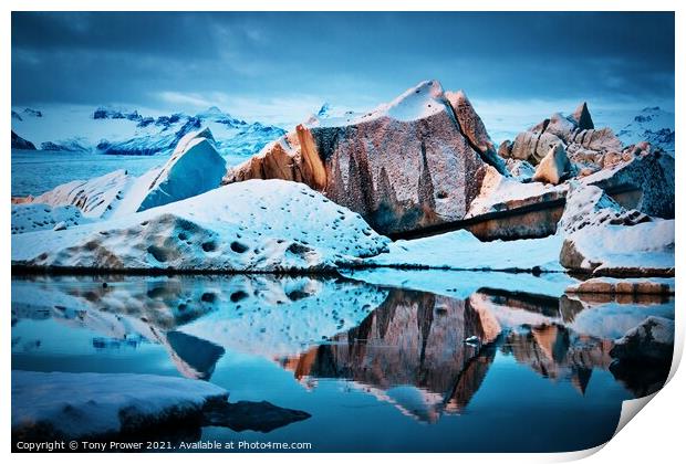 Glacier Kings Print by Tony Prower