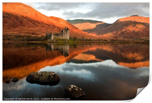 Kilchurn Castle Sunrise  Print by Rachel Harris