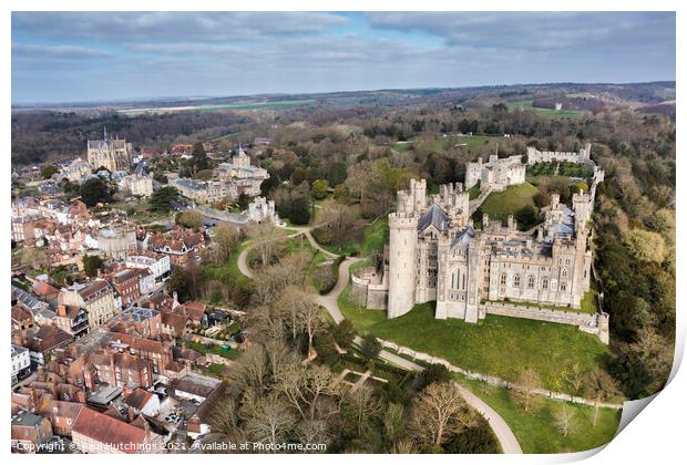 Inside Arundel Castle Print by Paul Hutchings