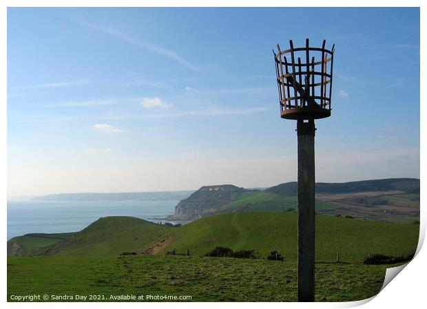 Dorset Beacon  Print by Sandra Day