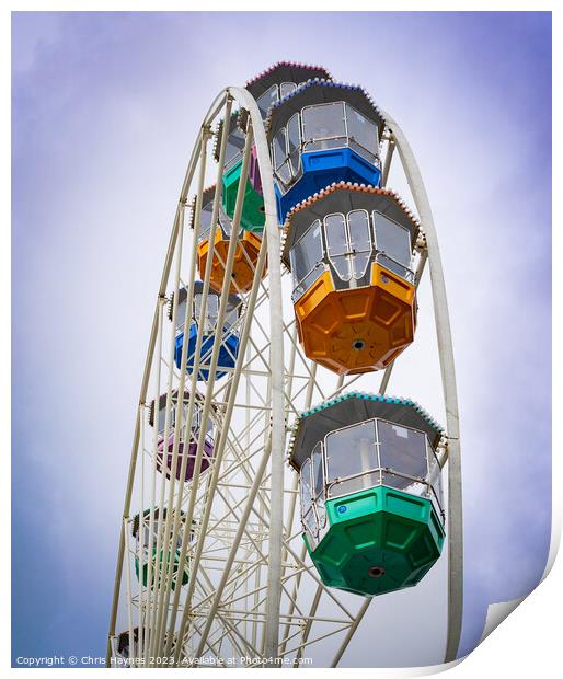 The Ferris Wheel Print by Chris Haynes