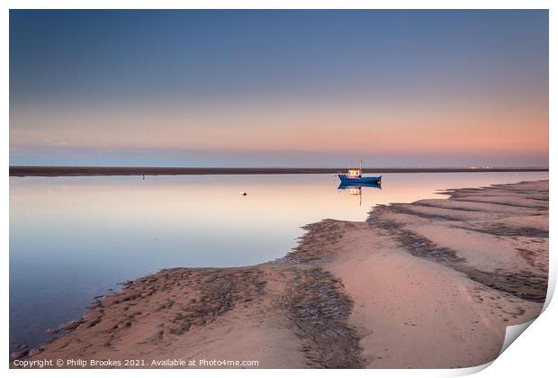 Meols Sunset Print by Philip Brookes