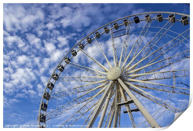 Wheel of Liverpool Print by Philip Brookes