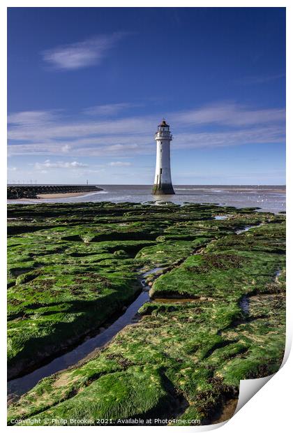 New Brighton Lighthouse Print by Philip Brookes