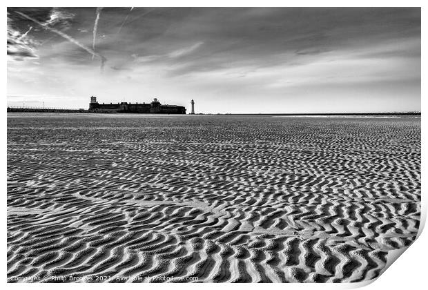 New Brighton Beach Print by Philip Brookes