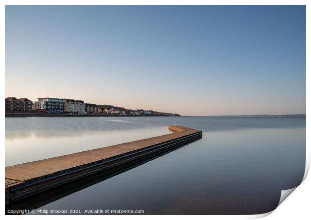 West Kirby Marine Lake Print by Philip Brookes