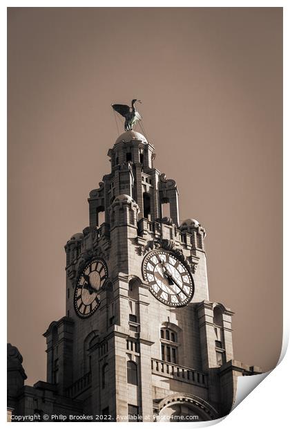 Royal Liver Building Print by Philip Brookes