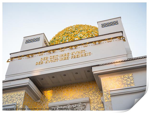 Secession Building Dome in Vienna, Austria Print by Dietmar Rauscher