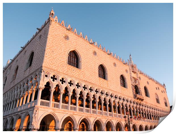 Doge's Palace in Venice, Italy Print by Dietmar Rauscher