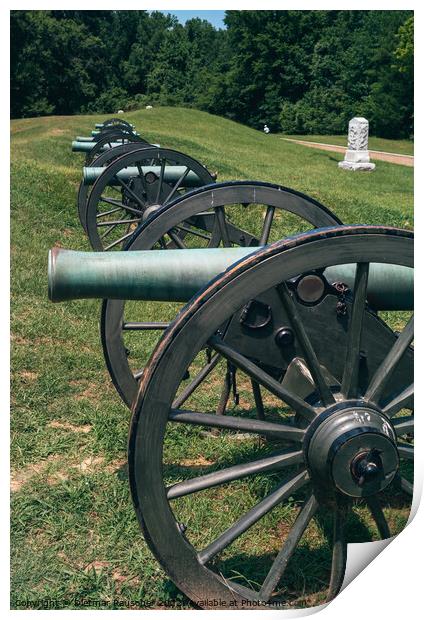 Battery de Golyer Field Cannon on Vicksburg Battlefield Print by Dietmar Rauscher