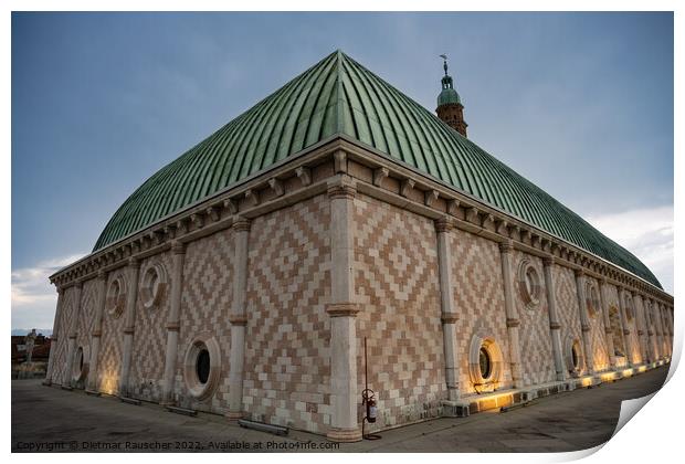 Basilica Palladiana Roof in Vicenza, Italy Print by Dietmar Rauscher