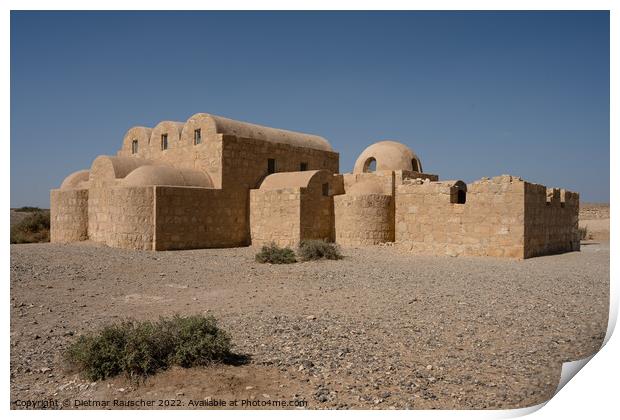 Quasayr Amra Desert Castle in Jordan  Print by Dietmar Rauscher