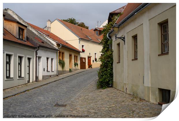 Velka Frantiskanska Street in Znojmo Print by Dietmar Rauscher