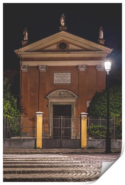 Chiesa San Luca Evangelista Church in Padova at Ni Print by Dietmar Rauscher