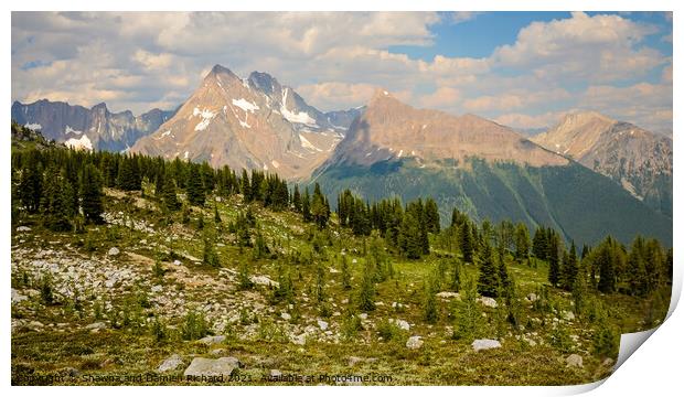 Jumbo Pass Mountain Landscape British Columbia Canada Print by Shawna and Damien Richard