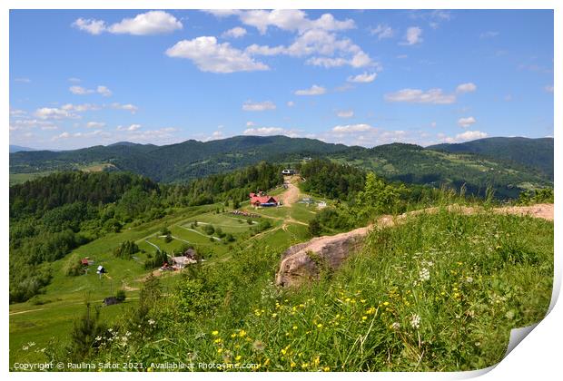 Pieniny mountains, Poland. Print by Paulina Sator