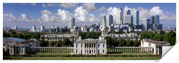 Greenwhich Park and the National Maritime Museum London Print by Sonny Ryse