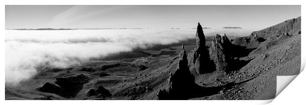 Old Man of Storr in the mist Isle of Skye Scotland Print by Sonny Ryse