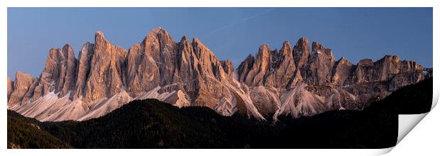 Italian Dolomite Mountains Print by Sonny Ryse