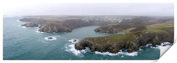 Solva Aerial Pembrokeshire Coast Wales Print by Sonny Ryse