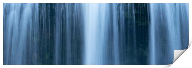 Sgwd Yr Eira Waterfall four falls brecon beacons wales Print by Sonny Ryse