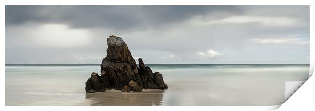 Garry beach Sea Stack North Tolsta Isle of Lewis Outer Hebrides Print by Sonny Ryse