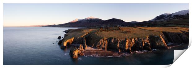 Trefor Sea Stacks llyn Peninsula Wales Print by Sonny Ryse