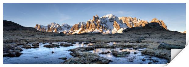 Massif des Cerces Frozen Ponds Vallée de la Clarée Alps Fran Print by Sonny Ryse